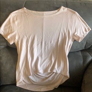 Pink lululemon short sleeve.